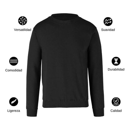 Sudadera Unisex Negro Personalizable Escudo