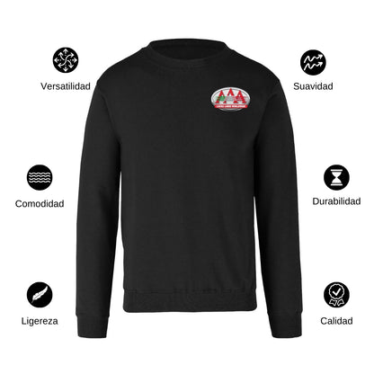Sudadera Unisex Negro Personalizable Escudo