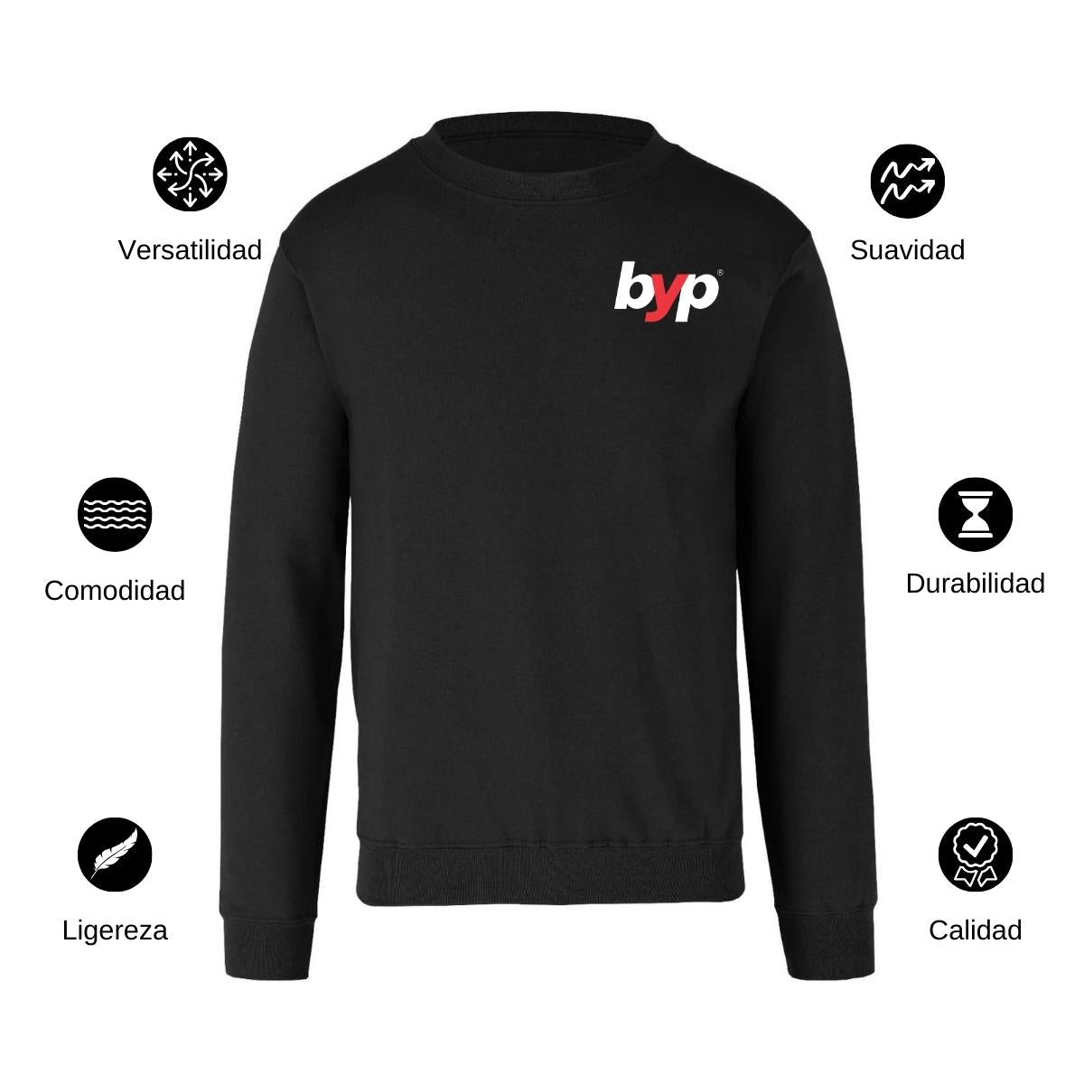 Sudadera Unisex Negro Personalizable Escudo