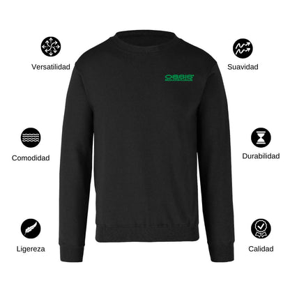 Sudadera Unisex Negro Personalizable Escudo