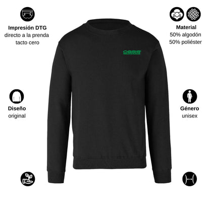 Sudadera Unisex Negro Personalizable Escudo