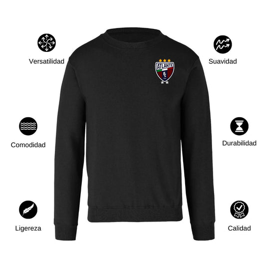 Sudadera Unisex Negro Personalizable Escudo