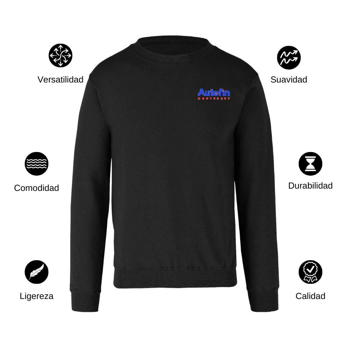 Sudadera Unisex Negro Personalizable Escudo