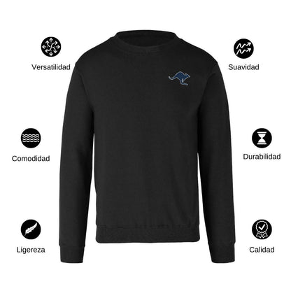 Sudadera Unisex Negro Personalizable Escudo