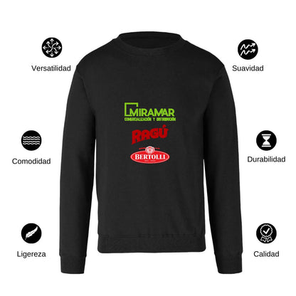 Sudadera Unisex Negro Personalizable Logo