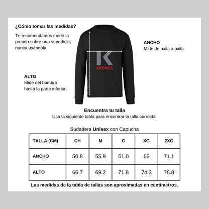 Sudadera Unisex Negro Personalizable Logo