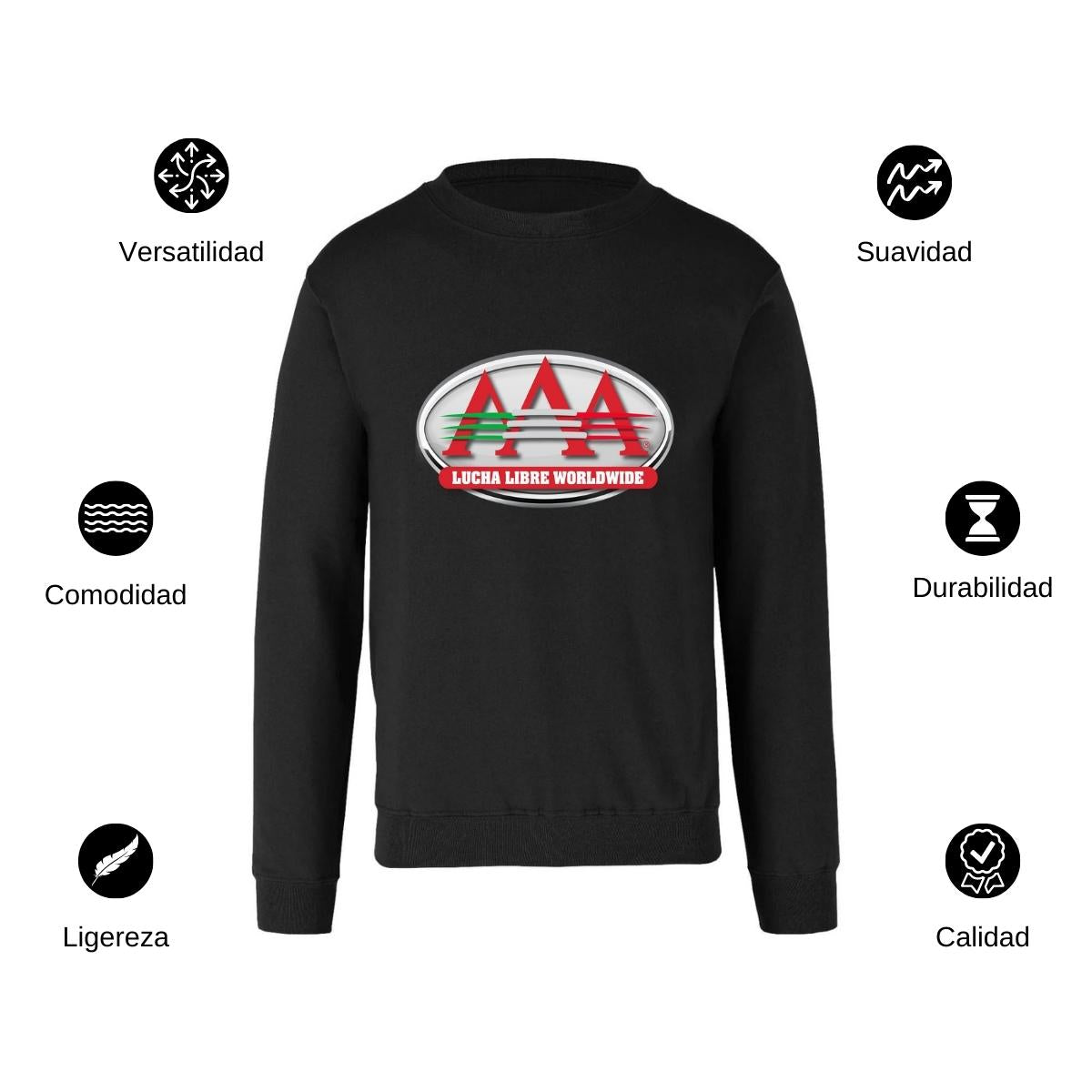 Sudadera Unisex Negro Personalizable Logo