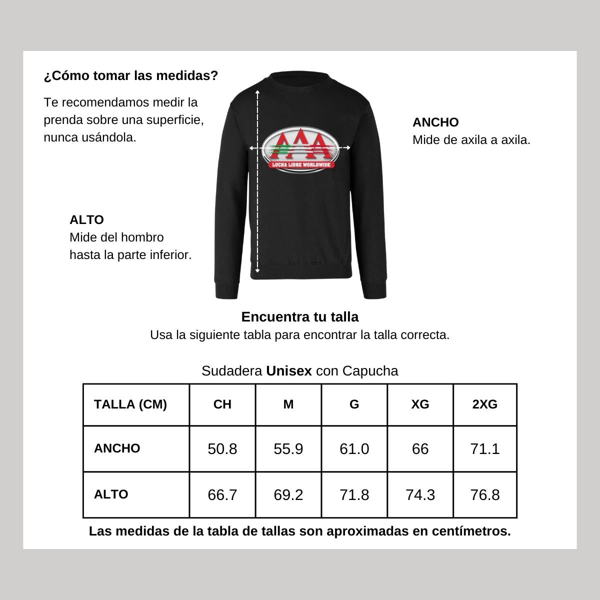 Sudadera Unisex Negro Personalizable Logo