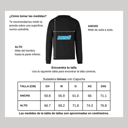 Sudadera Unisex Negro Personalizable Logo