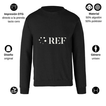 Sudadera Unisex Negro Personalizable Logo