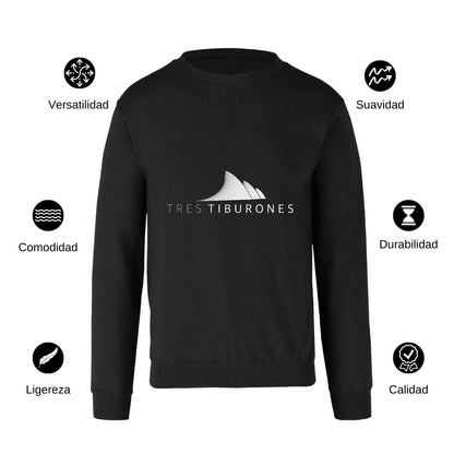 Sudadera Unisex Negro Personalizable Logo