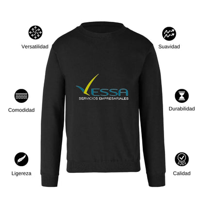 Sudadera Unisex Negro Personalizable Logo