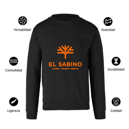 Sudadera Unisex Negro Personalizable Logo