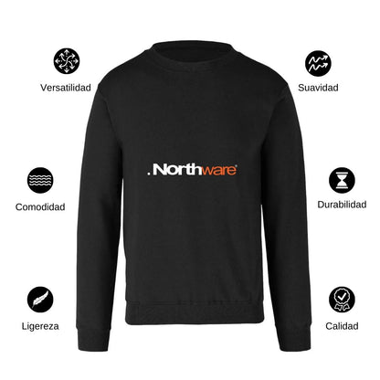 Sudadera Unisex Negro Personalizable Logo