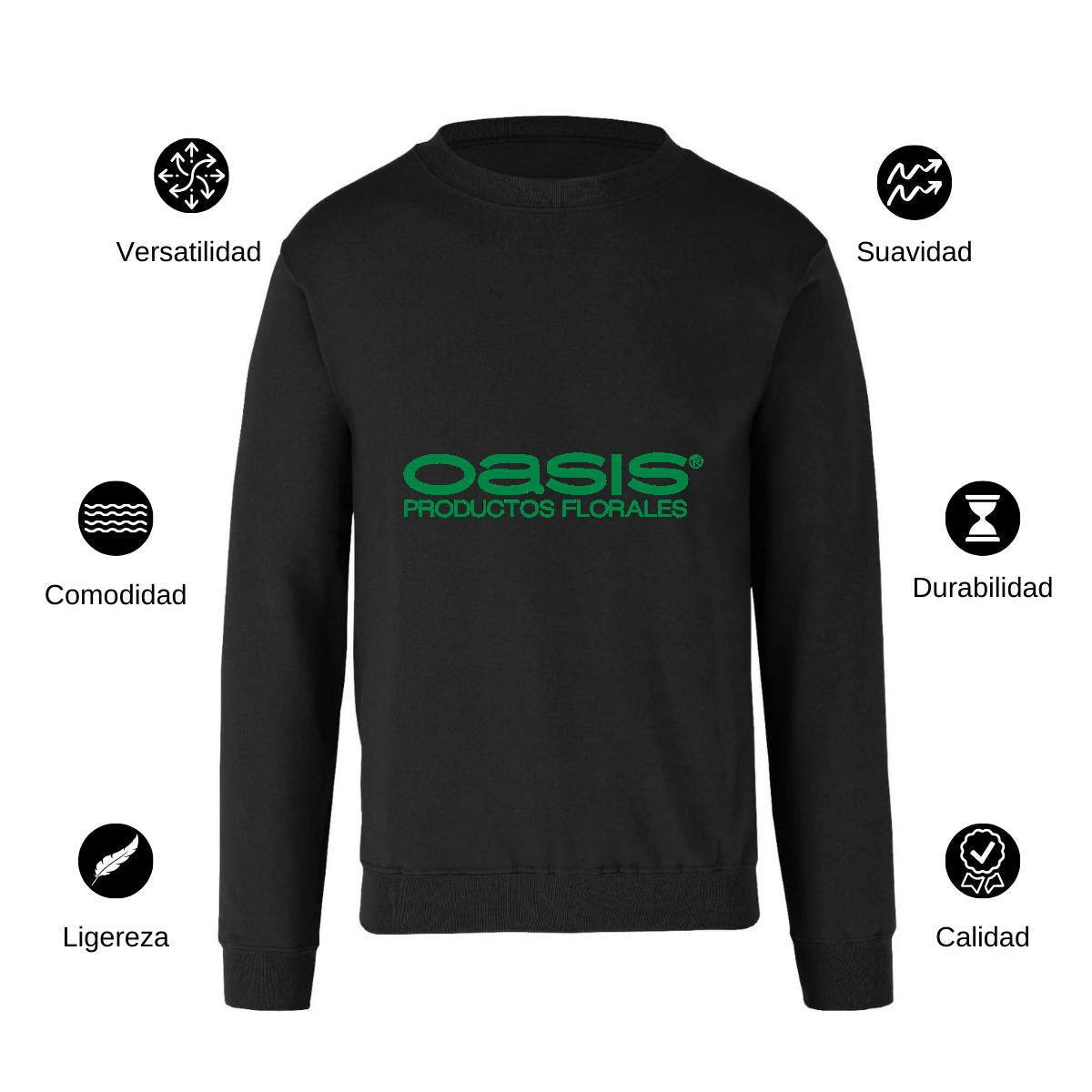 Sudadera Unisex Negro Personalizable Logo