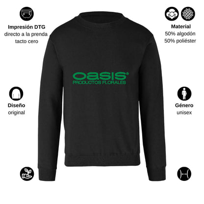 Sudadera Unisex Negro Personalizable Logo