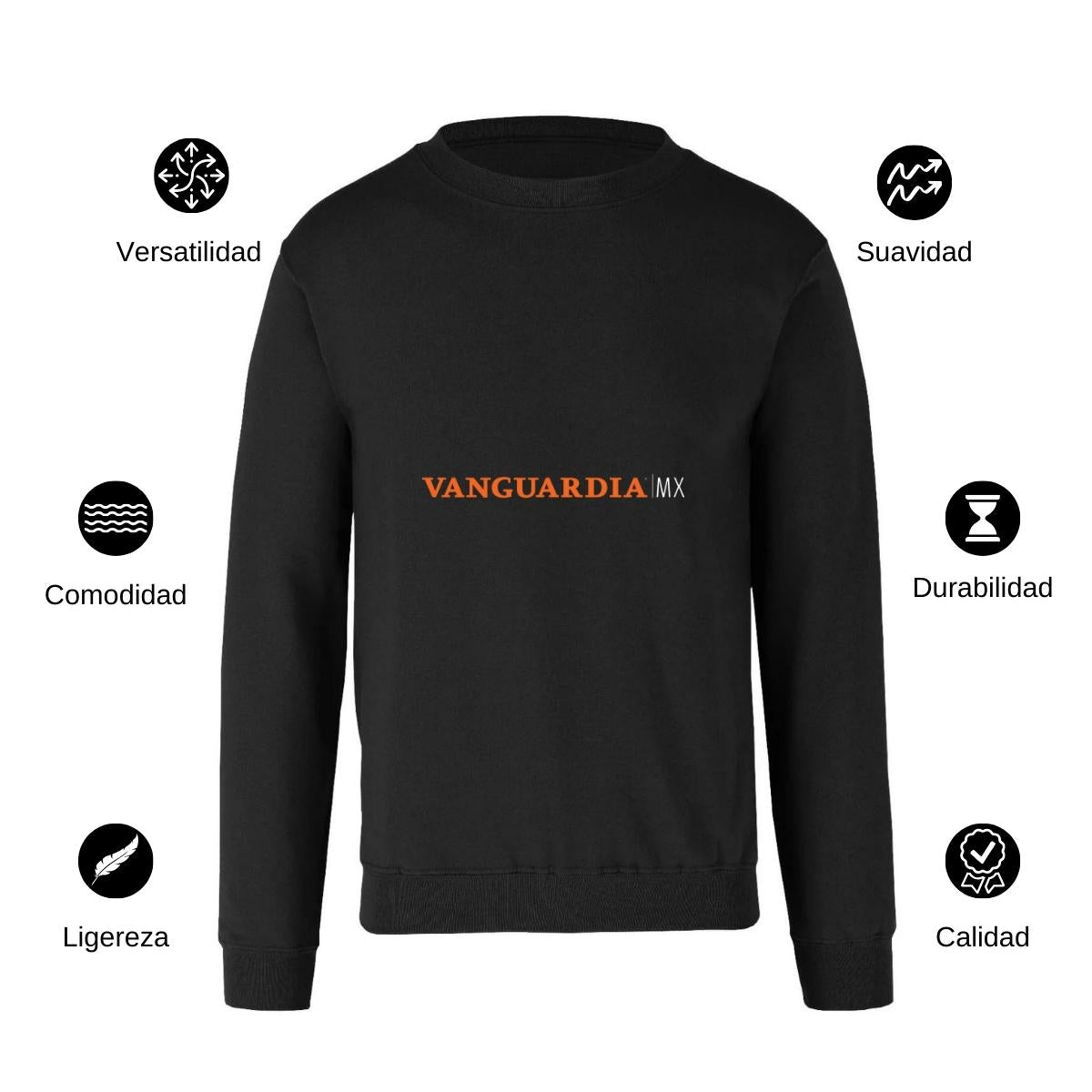 Sudadera Unisex Negro Personalizable Logo