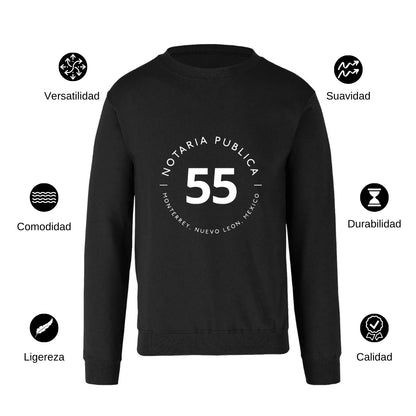 Sudadera Unisex Negro Personalizable Logo