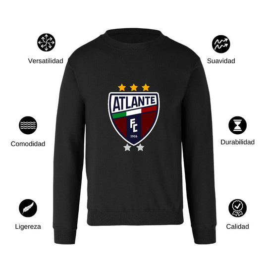Sudadera Unisex Negro Personalizable Logo
