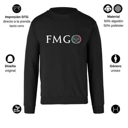 Sudadera Unisex Negro Personalizable Logo