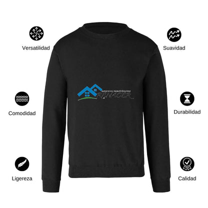 Sudadera Unisex Negro Personalizable Logo