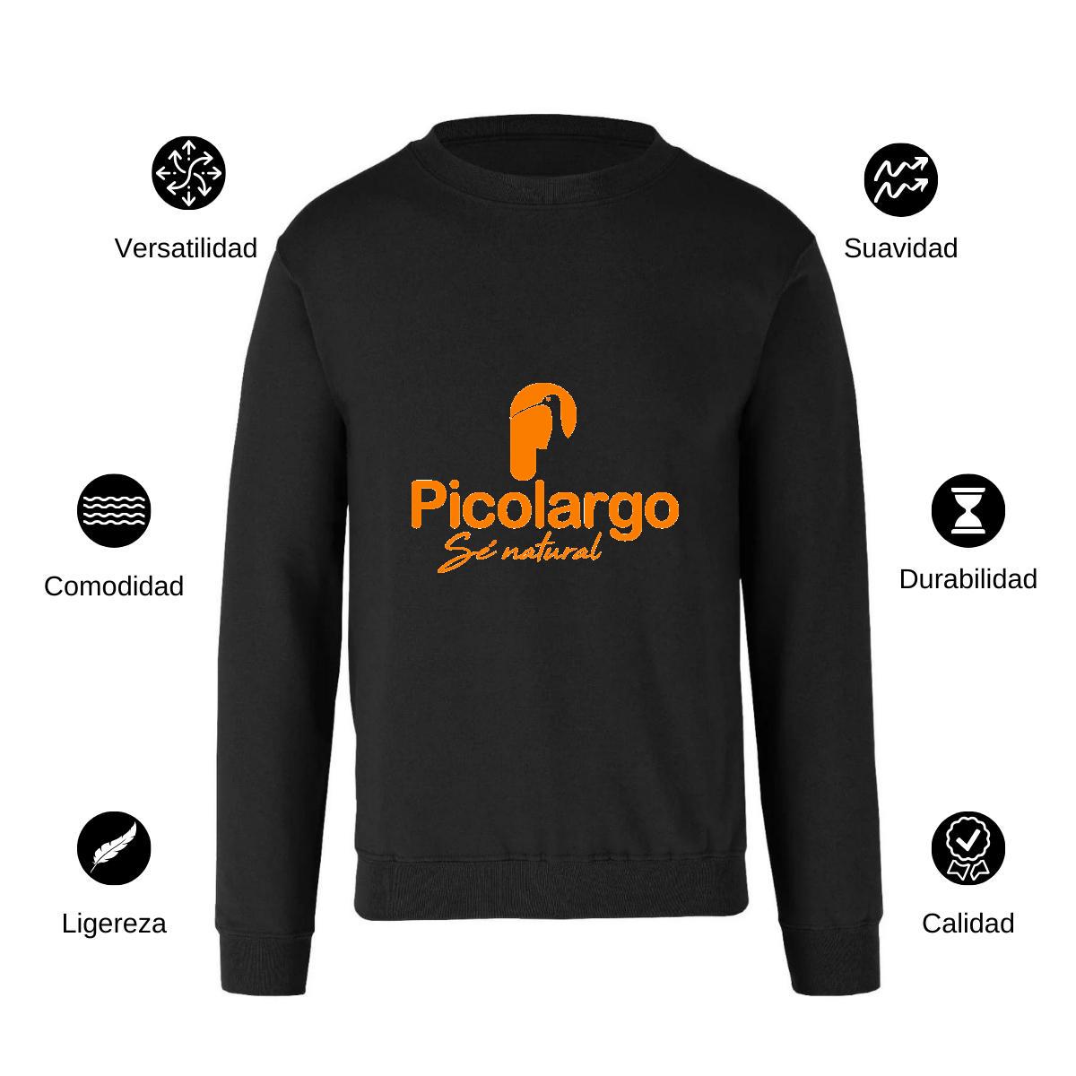 Sudadera Unisex Negro Personalizable Logo