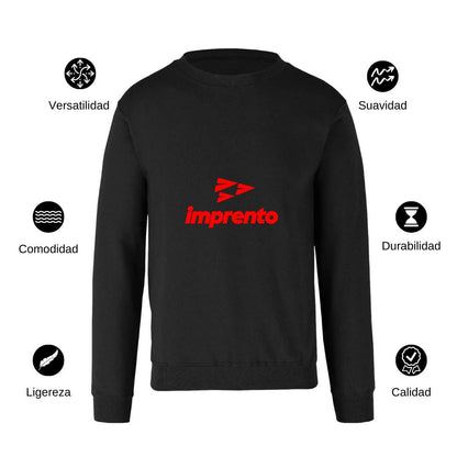 Sudadera Unisex Negro Personalizable Logo