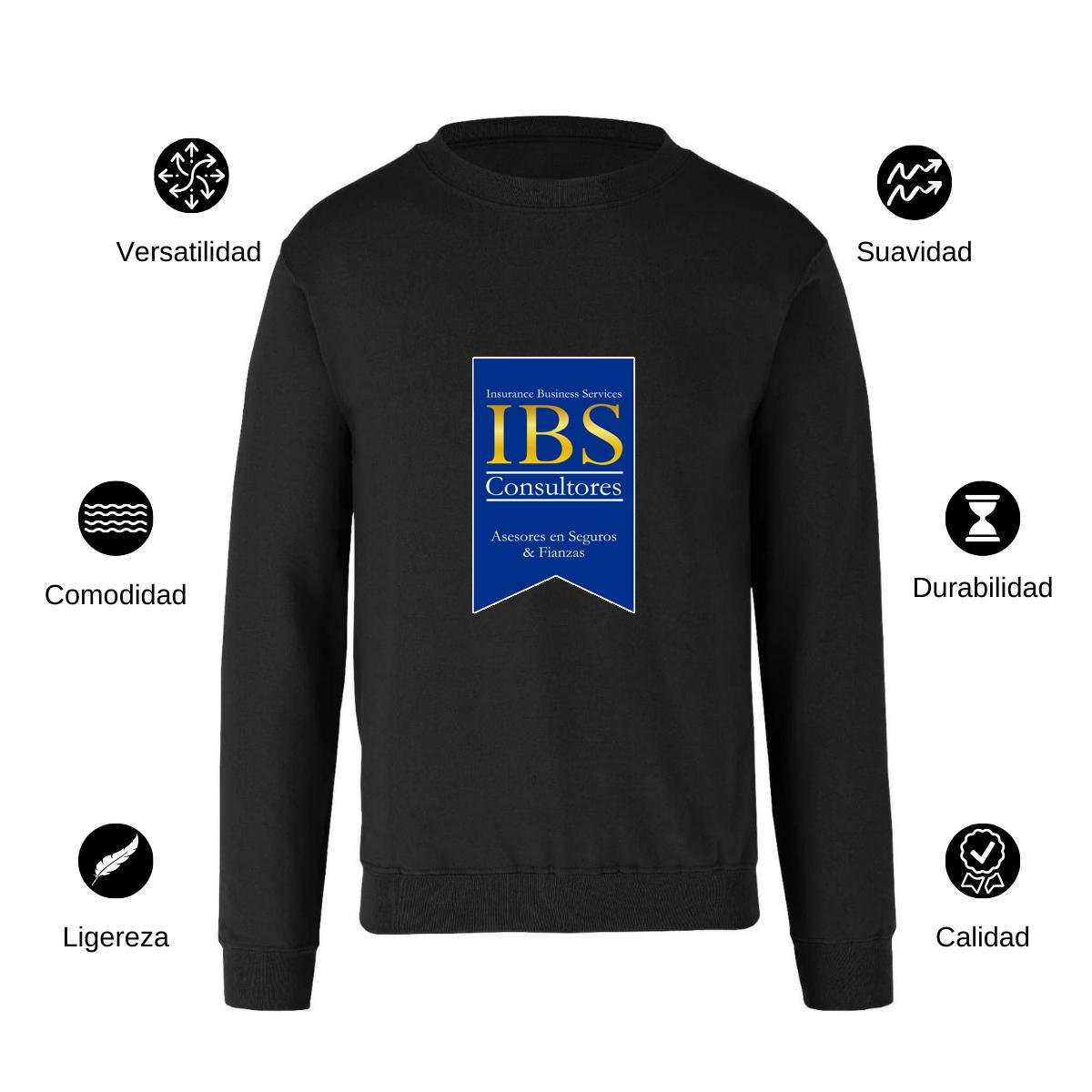 Sudadera Unisex Negro Personalizable Logo