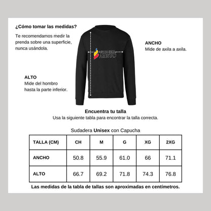 Sudadera Unisex Negro Personalizable Logo