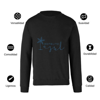 Sudadera Unisex Negro Personalizable Logo