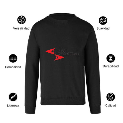 Sudadera Unisex Negro Personalizable Logo