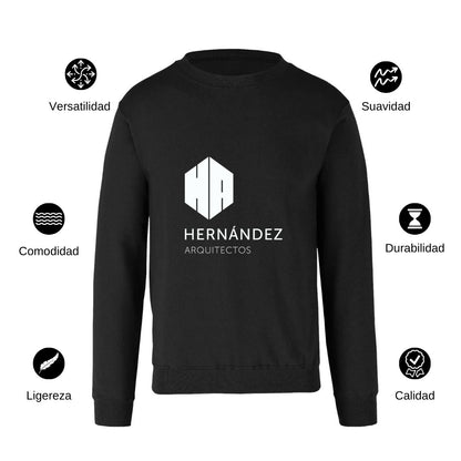 Sudadera Unisex Negro Personalizable Logo