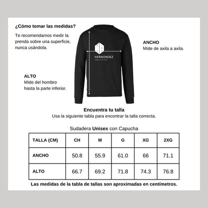 Sudadera Unisex Negro Personalizable Logo