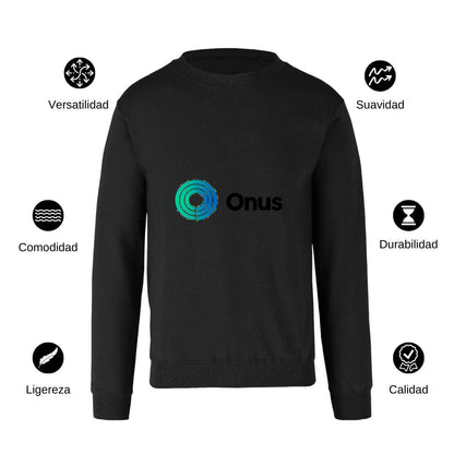 Sudadera Unisex Negro Personalizable Logo
