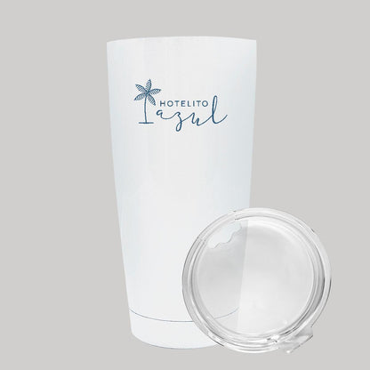 Termo Vaso Térmico 20 Oz Blanco Personalizable Logo