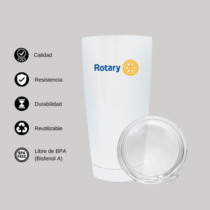 Termo Vaso Térmico 20 Oz Blanco Personalizable Logo