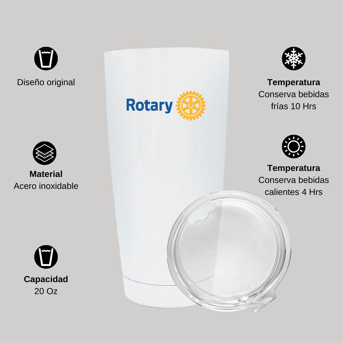 Termo Vaso Térmico 20 Oz Blanco Personalizable Logo