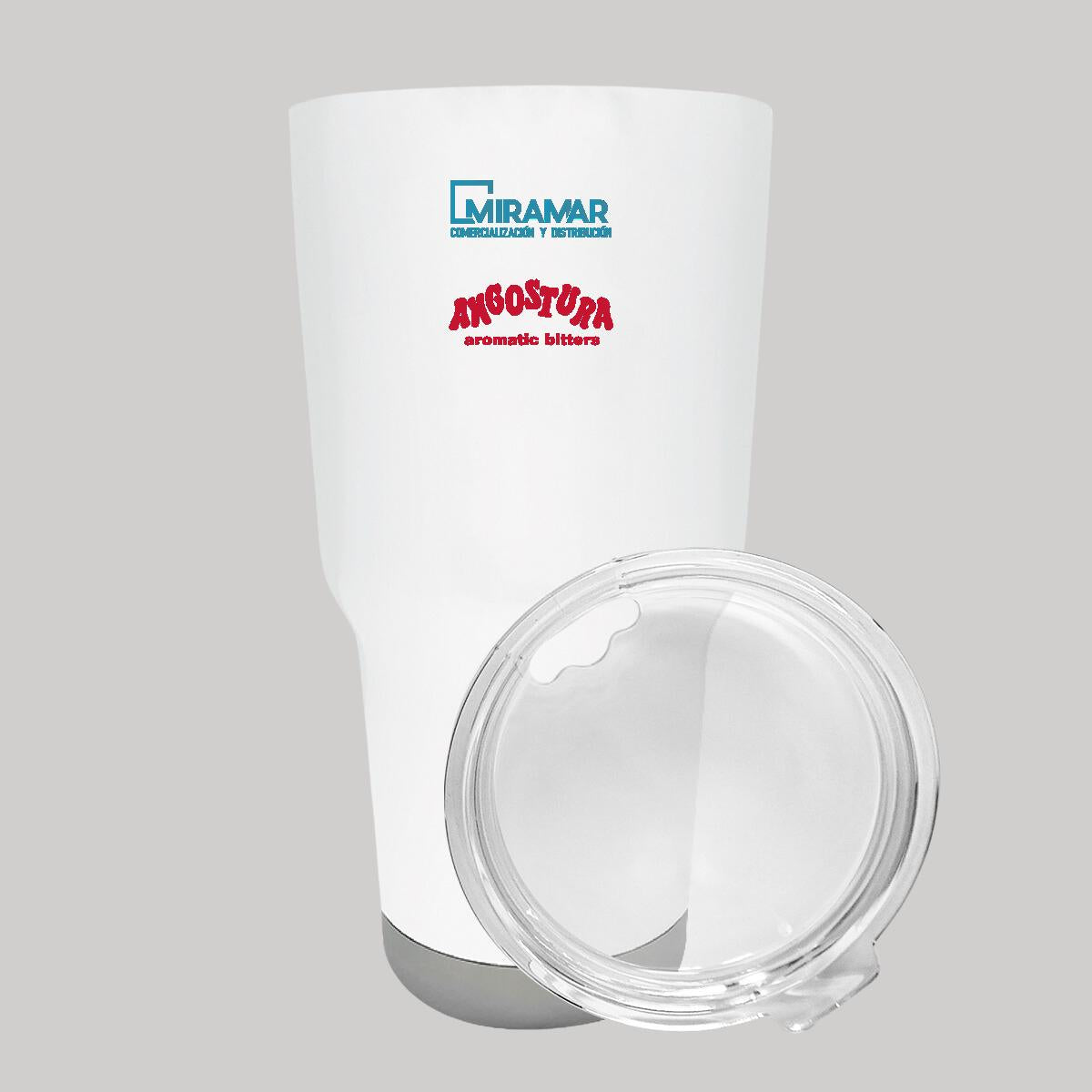 Termo Vaso Térmico 30 Oz Blanco Personalizable Logo
