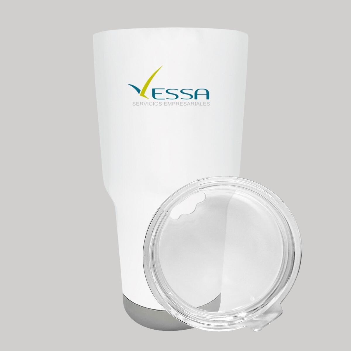 Termo Vaso Térmico 30 Oz Blanco Personalizable Logo