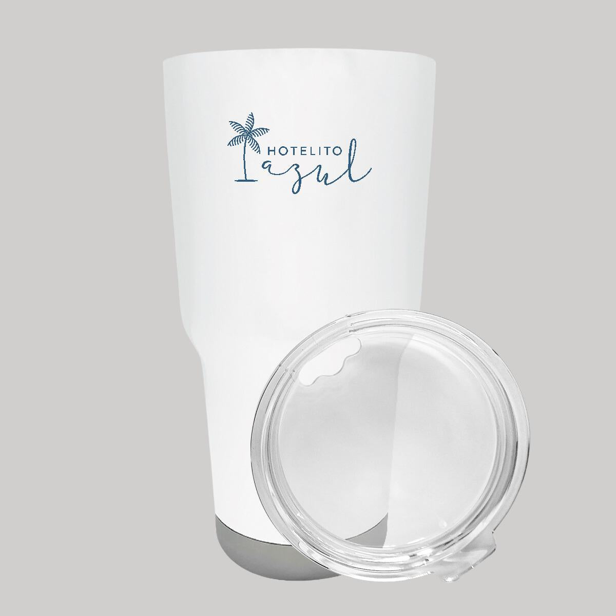 Termo Vaso Térmico 30 Oz Blanco Personalizable Logo