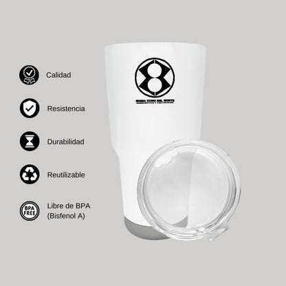 Termo Vaso Térmico 30 Oz Blanco Personalizable Logo