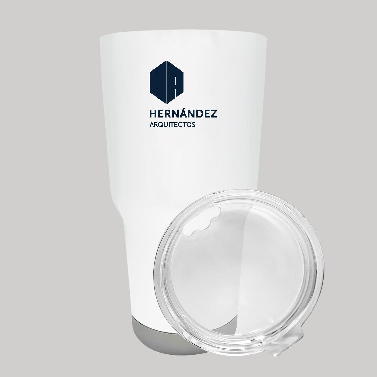Termo Vaso Térmico 30 Oz Blanco Personalizable Logo