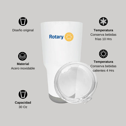 Termo Vaso Térmico 30 Oz Blanco Personalizable Logo