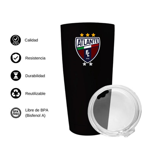 Termo Vaso Térmico 20 Oz Negro Personalizable Logo
