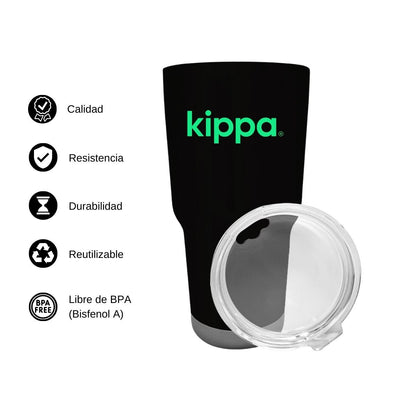 Termo Vaso Térmico 30 Oz Negro Personalizable Logo