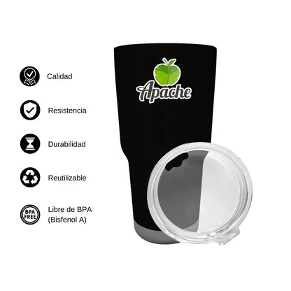 Termo Vaso Térmico 30 Oz Negro Personalizable Logo