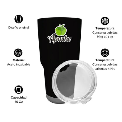 Termo Vaso Térmico 30 Oz Negro Personalizable Logo