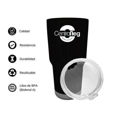 Termo Vaso Térmico 30 Oz Negro Personalizable Logo