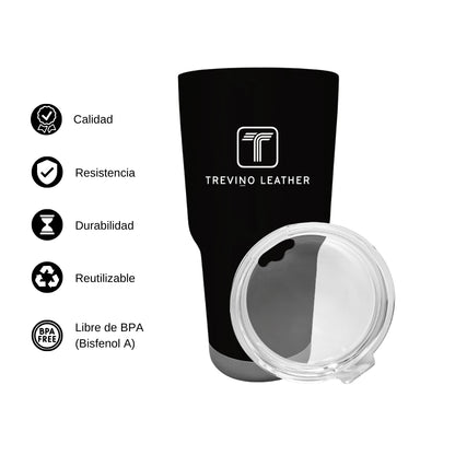 Termo Vaso Térmico 30 Oz Negro Personalizable Logo