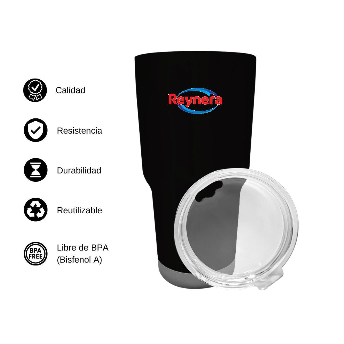 Termo Vaso Térmico 30 Oz Negro Personalizable Logo